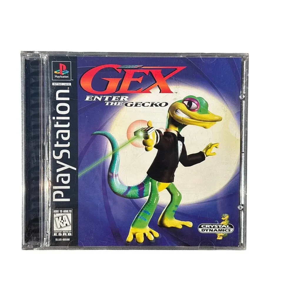 PlayStation 1 PS1 Gex enter the gecko Complete W/Manual Reg Card 1998